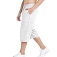 thumbnail image 5 of FAHXNVB Boys Capri Pants Drawstring Elastic Waist Solid Color Workout Pants Summer Lightweight Breathable Pants with Pockets 4-15 Years, 5 of 6