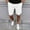 20#White, variant on lkfuzj Men's Summer Retro Casual Shorts with Elastic Drawstring Waist, 100% Polyester Breathable Fabric for Sports Beach Daily Activities, Lightweight Slim Fit Design with Side Pockets