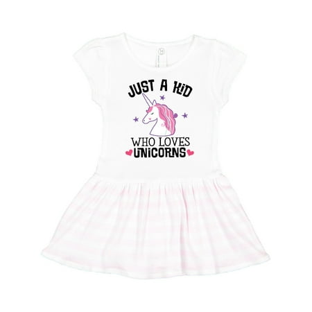 

Inktastic Unicorn Lover Gift for Girls Gift Toddler Girl Dress