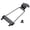Black, variant on Zincs Alloys Electric Guitar Tailpiece Bridge With 3 Mounting Screws For Stable Tuning And String Breakage