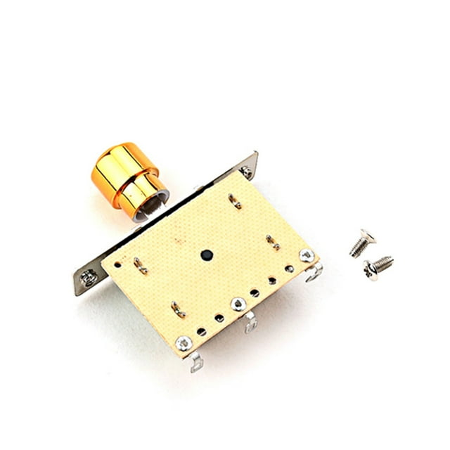 maskred Pickup Switch Handy Installation Instrument Accessories Level Controller Exquisite Replaced Part Guitar Supplies Knob Switches Gold GN203