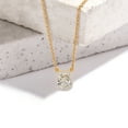 thumbnail image 3 of Diamond Pendant Necklace For Women | 6 Carat IGI Certified Radiant Shape Lab Grown Diamond | Flaire Halo Lab Diamond Pendant Necklace 18K Yellow Gold | FG-VS1-VS2 Quality Friendly Diamonds, 3 of 6