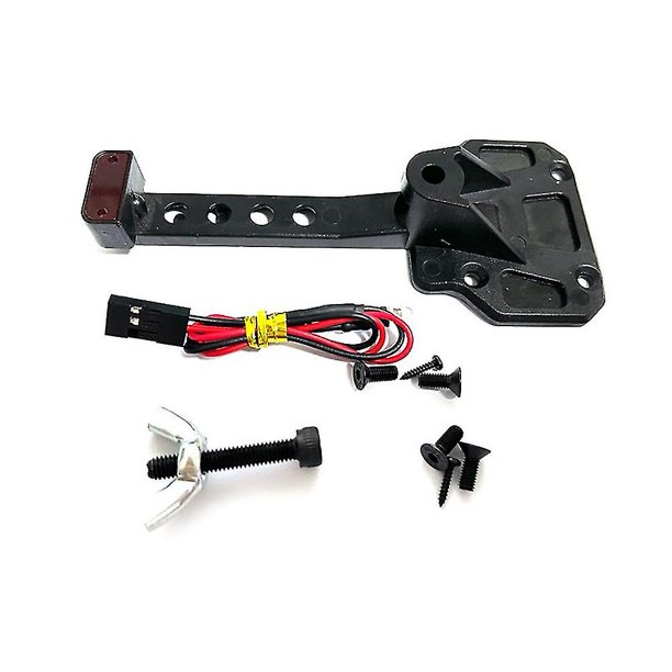 Estante metálico para neumáticos de repuesto, rueda con soporte para neumáticos de repuesto con luz Led, Compatible con Axial Scx10 Iii Wrangler 1/10 Rc C