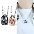 thumbnail image 3 of Saint Valentin Couple Collier Bague: 2pcs Mode Collier Collier Pendentif Collier, 3 of 10