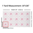 thumbnail image 3 of jejeloiu Personalized Letter N Fabric by the Yard 3 Yards,Monogrammed Theme Sewing Fabric,Pink Chic Bowtie Fabric for Sewing For Girls,Ultra Soft Bedroom Decor, 3 of 6