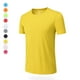 thumbnail image 4 of pstuiky camisetas para hombre, Blusa deportiva informal de color liso con cuello redondo y manga corta elástica para hombre camisas casuales para hombre s, 4 of 7