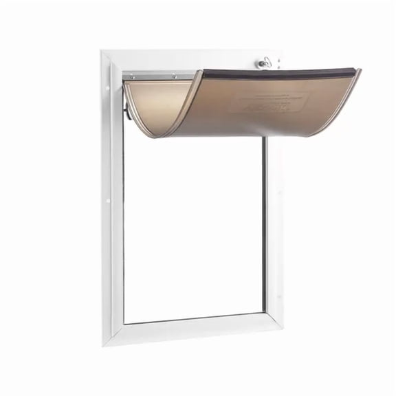 Pet Door Replacement Flap Compatible with Flap Pet Doors 5.25 x 8.13 Inches Weatherproof Thickened PVC Long Magnetic Strip Small