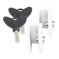 thumbnail image 1 of de seguridad para ventana corrediza de 2 con llaves Mano de obra exquisita Durable Llave ordinaria de 10 mm Zulema Cerraduras de ventana, 1 of 8