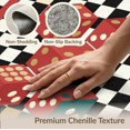 thumbnail image 6 of ODIKA 4'x6' Washable Area Rug Alt Dice Graphic Funky Aesthetic Checkerboard Men Cartoon Flowing Dynamic for Home Office, Under Desk, Non-Slip Chair-Friendly, Flatwoven, 6 of 7
