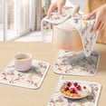thumbnail image 5 of Cherry Blossoms Plant Pot Holders for Kitchen Heatproof Potholder, 3 Pack Pink Floral Butterfly Leaves Hot Pads Multipurpose Oven Pads Cloth Potholders Trivet for Cooking Baking, 5 of 8
