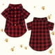 thumbnail image 3 of Camisa para perro a cuadros, traje de perro de búfalo rojo, ropa suave e informal para perros pequeños, medianos y grandes, cachorros, gatos, Halloween, Acción de Gracias, disfraces de Navidad (M), 3 of 3