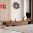 thumbnail image 3 of NessCarsti Extendable Walnut TV Console with Storage, Mid-Century Modern TV Stand for 100" TVs (78.54"–103"), 3 of 18