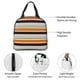 thumbnail image 4 of Easygdp Colorful Pastel Stripes Bolsa Térmica Premium - Tela Oxford Impermeable, Gran Capacidad, Bolsillo Frontal, Unisex para Trabajo, Escuela, Actividades al Aire Libre y Picnics, 4 of 8
