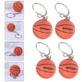thumbnail image 3 of 2 mini llaveros de baloncesto, colgantes creativos de baloncesto, decoración colgante., 3 of 8