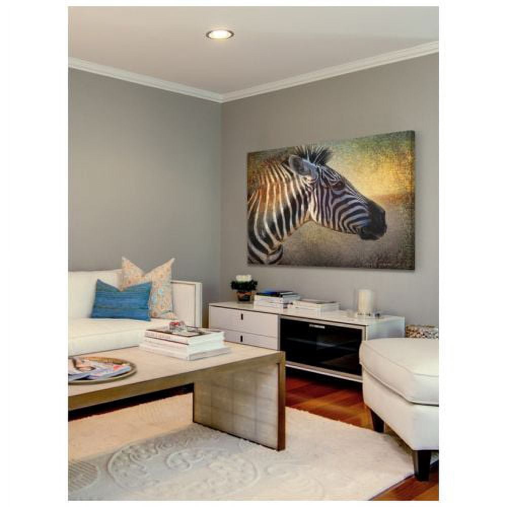 "Zebra Portrait" Painting Print on Wrapped Canvas