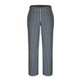 thumbnail image 4 of Arnsht Womens Classic Plaid Pants Cotton Plaid Lounge Pants Outdoor Casual Elastic Waist Straight Leg Pants With Pockets Blue S, 4 of 6
