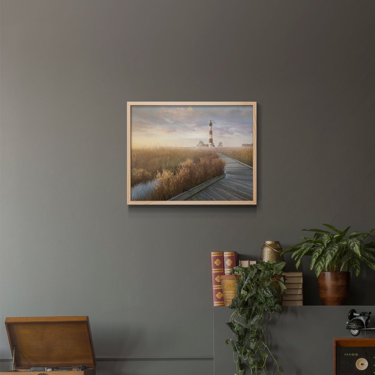 Private Path I by Mike Calascibetta - Restickable Framed Giclée Print