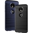 thumbnail image 5 of REQO Phone Case for Moto Z4/Moto Z 4 Play/MotoZ4 Force with Screen Protector Cover and Slim Cell Accessories Protective Motorola 4Z Motoz4cases MotoZ4Play XT1980-4 2019 Women Men Carbon Fiber Blue, 5 of 5