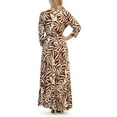 thumbnail image 2 of Ella Samani Plus Size Wrap Dress with ¾-Sleeves, 2 of 2