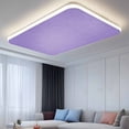 thumbnail image 2 of Lavender Burlap Texture Fluorescent Light Covers, Farmhouse Vintage Lavender Magnetic Light Covers for Ceiling Lights, Fluorescent Ceiling Shade Filters for Classroom Bedroom Office 4x2Ft x 1PCS, 2 of 8