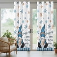 thumbnail image 5 of Outdoor Curtains for Patio Waterproof, Christmas Outdoor Privacy Panels Grommet, Xmas Gnomes Snowflakes Gingerbread Man Blackout Outside Curtains for Porch/Cabana/Pergola/Gazebo 54"x84", 1 Panel, 5 of 8