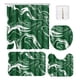 thumbnail image 2 of 70x70 Inches Bathroom Decor 4 Pcs Shower Curtain Set With Rugs ColorfulMarbles Bathroom Set With AntiSlip Rug Toilet Lid Cover Bath Mat And 12 Hooks, 2 of 6
