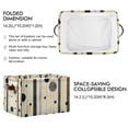 thumbnail image 2 of Yayeee 2 Pack Canvas Storage Basket with Handles for Shelves Fabric Bins Closet Organizer, Stripes Pattern, 2 of 8