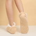 thumbnail image 5 of Eltusu Girls Fleece Socks, Thermal Winter Soft Mid-Calf Winter Socks Beige Size 3-10 T, 5 of 6