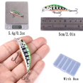 thumbnail image 3 of Ksopiavobs Jerkbait Fishing Lures Jerk Baits for Bass Fishing Jerk Bait Minnow Lures with Tackle Box for Freshwater Saltwater,10pcs, 3 of 7