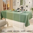 thumbnail image 4 of decorUhome Linen Rectangle Tablecloth 52x70 inch, Stain and Wrinkle Resistant Washable Table Cloth, Decorative Waterproof Fabric Table Cover for Dining Party, Sage Green, 4 of 8