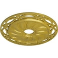 thumbnail image 3 of Ekena Millwork 26 5/8"OD x 4 1/2"ID x 1 3/8"P Loera Ceiling Medallion (Fits Canopies up to 6 1/4"), Hand-Painted Rich Gold, 3 of 5