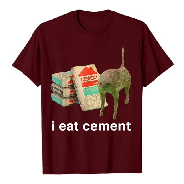 Hauts à Col Rond Imprimés en Anglais "I Eat Ciment" pour Femmes, Chemises Décontractées d'Été, Col en V, Manches Longues, Lot de Hauts à Col Roulé