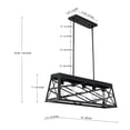 thumbnail image 6 of 5-Light Farmhouse Pendant Lighting for Kitchen Island Matte Black Ceiling Mount Dining Room Light Fixture, 6 of 6