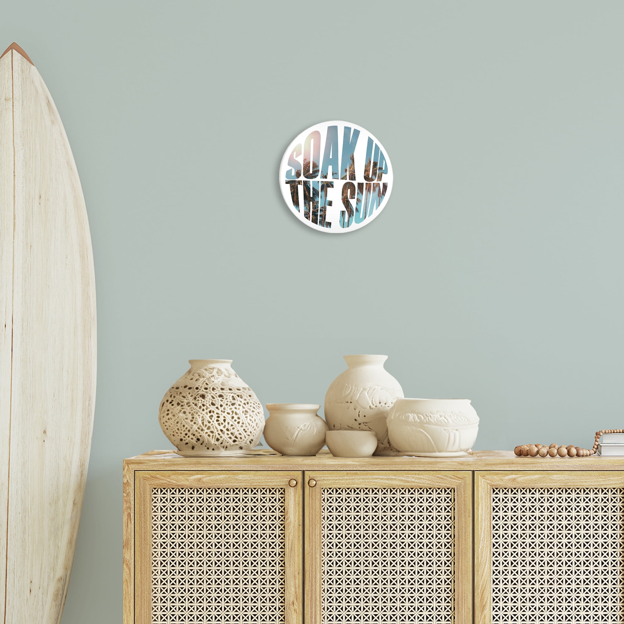 Stupell Industries Soak Up Sun Typography Nautical & Beach Painting Unframed Art Print Wall Art, 12 x 12