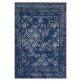 thumbnail image 3 of Tzou 6x9 Washable Runner Rugs for Living Room Bohemian Moroccan Geometric Soft Low Pile Non-Slip Carpet for Bedroom Dining Room, Deep Blue, 3 of 7
