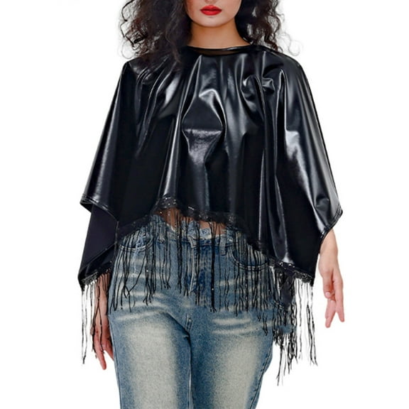 MSJUHEG Shawl Wraps for Women,Pashmina Scarf,Wedding Guest Dresses for Women,Pashmina Wraps for Women,Ponchos for Women,Reflective Patchwork Fringe Shawl Black One Size