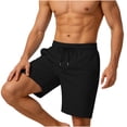 thumbnail image 3 of Diufon Athletic Shorts for Men Casual Drawstring Waist Lined Sport Gym Shorts Summer Shorts with Pockets, 3 of 9