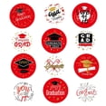 thumbnail image 4 of kjfeif 10 Pcs Autocollants Rouges de Collation des Grades, Étiquettes Rondes « Congrats Grad » pour Fête de la Promotion 2026 pour le Secondaire Ou le Cégep, Étiquettes-Cadeaux, Sacs-Cadeaux et Déco, 4 of 8
