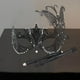 thumbnail image 3 of Máscara de máscaras de máscara de vestuario de metal elegante para el carnaval show fantasía cosplay Negro, 3 of 8