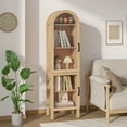 thumbnail image 5 of Tall Arched Storage Display Cabinet, Arched Pantry Cabinet with Doors, Acrylic Glass Doors, 5 of 7