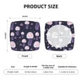 thumbnail image 6 of Square Chair Cushions Cover, Pink Purple Jellyfish Elastic Office Chair Cover for Dining Chairs with Ties and Removable Cover, Desk Chair Seat Cushion Protectors set of 6, 6 of 7