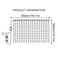 thumbnail image 3 of YUAODY Smart LED Curtain Lights 3x3M 400 LEDs Color Changing USB String Lights Music Sync Indoor Outdoor Fairy Lights for Bedroom Holiday Decor, 3 of 8