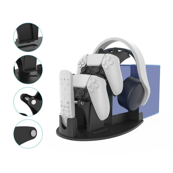 Visland Universal Game Controller & Headphone Stand Holder for Xbox ONE Series X PS5 Switch STEELSERIES Gamepad & More Stay Organized No Screws