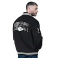 thumbnail image 2 of Men's Starter Black Kansas City Chiefs Blackout Corduroy Full-Snap Varsity Jacket, 2 of 2
