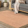 thumbnail image 3 of nuLOOM Eleonora Casual Jute Area Rug, 8' x 10', Eleonora Peach, 3 of 9