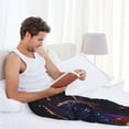 thumbnail image 5 of Bixox Men's Rainbow Wings Majestic Dragon Patterned Pajama Pants with Pockets Lounge Clothes for Home, 5 of 5
