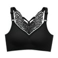 thumbnail image 1 of FhsagQ Soutien-Gorge Femme Soutiens-Gorge Costume Femme Confortable Été Soie Glacée Grand Dos Grand Buste Montre Petit Sans Armature Soutien-Gorge Soutiens-Gorge pour Femmes Soutiens-Gorge avec Armature Soutiens-Gorge Rouges pour Femmes Ouvert à l'Entrejambe Noir TG, 1 of 6