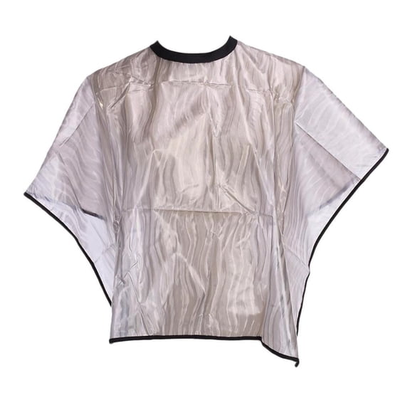 1 Piece of Waterproof Salon Spa Hairdressing Hair Cutting Apron Barber Cape Gown, static And Non stick the hair, Clear Gray Color