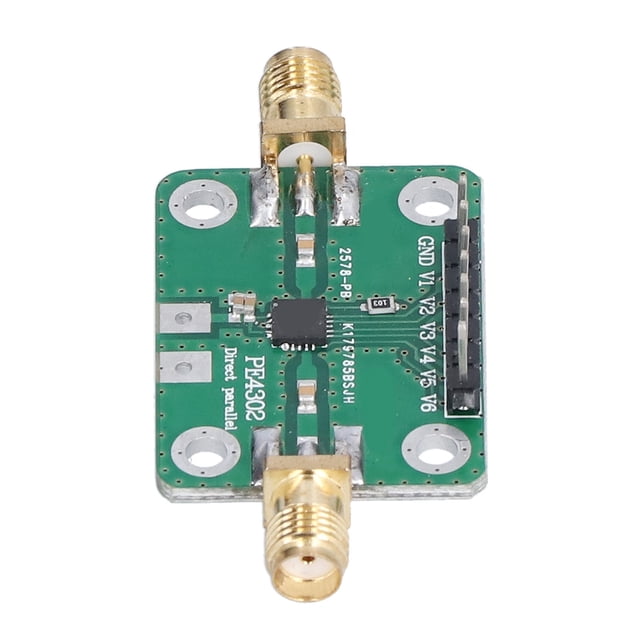 Tbest Numerical Control Attenuator Module,1MHz‑4GHz Attenuator,Attenuator Module Numerical Control RF Parallel Serial Mode 1MHz‑4GHz 3.3V 6 Bit PE4302