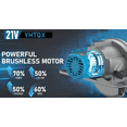 DGB 21V Cordless Circular Saw, Brushless Power Saw for Construction ...